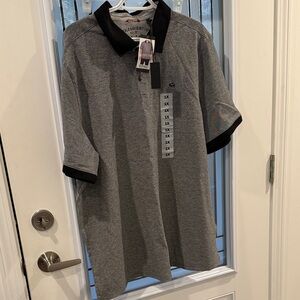 Buffalo David Bitton Gray Polo with Black Accents